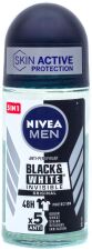 Desodorante Masculino Preto e Branco Roll On Invisível 50 ml