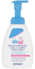 Espuma de limpeza facial e corporal para bebês 400 ml