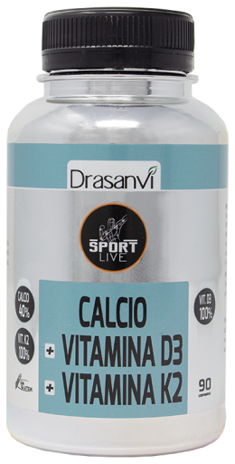 Cálcio Vitamina D3+K2 Sport Live 90 comprimidos