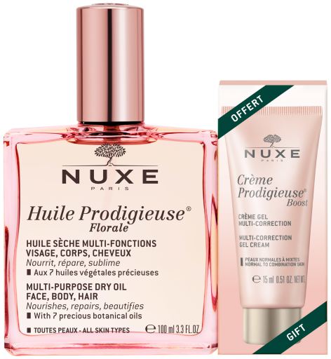 Huile Prodigieuse Florale Dry Oil 100 ml + Creme Gel 15 ml