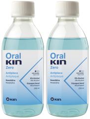 Conjunto de enxaguatório bucal Oralkin Zero 2 x 500 ml