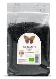 Sementes de gergelim preto orgânico 250 gr