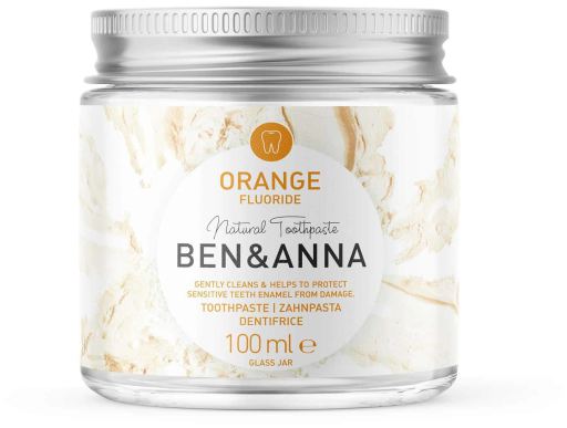 Creme dental laranja com flúor 100 ml