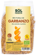 Fusilli de grão de bico orgânico sem glúten 300 gr