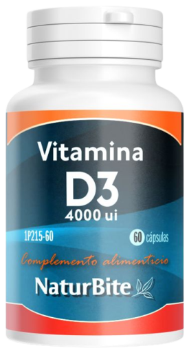 Vitamina D3 4000 UI 60 pérolas