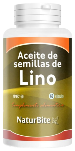 Óleo de semente de linho 1000 mg 60 cápsulas