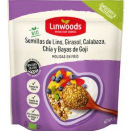 Sementes de linho, girassol, abóbora e gergelim Goji Bio 425 gr