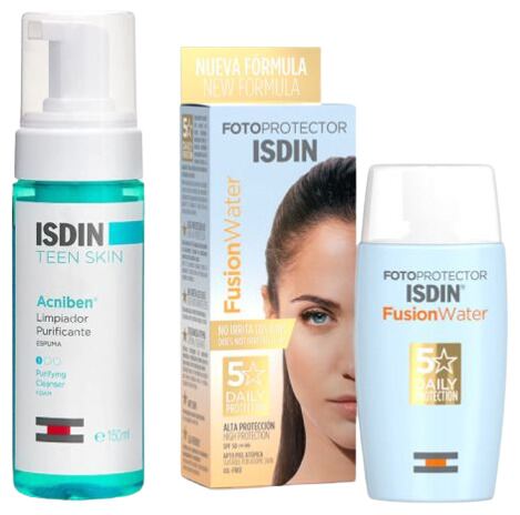 Protetor Solar Fusion Water SPF 50 50 ml + Limpador Purificante 150 ml