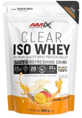 Amix Clear Iso Whey Protein 500 Gr - Aisaldo De Proteína De Suero Cristalina, Sabores Refrescantes / Promueve El Aumentar Y Mantenimiento De La Masa M