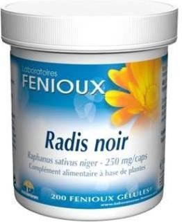 Fenioux Black Rabanete 200 cápsulas 250 mg