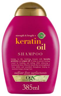 Shampoo de cabelo anti-quebra óleo de queratina Ogx 385 ml