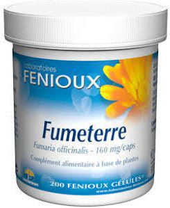 Fenioux Fumaria 200 cápsulas 160 mg