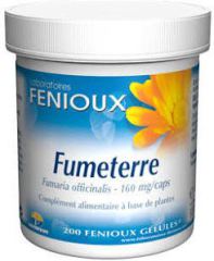 Fenioux Fumaria 200 cápsulas 160 mg