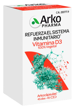 Arkocápsulas® Vitamina D3 100% Vegetal 45 Cápsulas