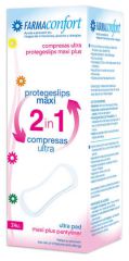 Maxi Panty Liners 2 em 1 Ultra Compress 24 Unidades