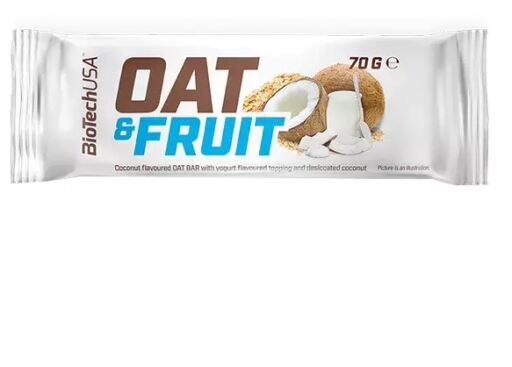 Oat &amp; Fruits Aveia Bar Iogurte Coco 20 x 70 gr