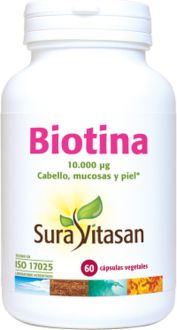 Biotina 10.000 µg 60 Cápsulas