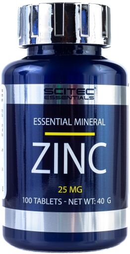 Zinco 25mg 100 Comprimidos