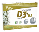 Vitaminas D3+K2 60 Cápsulas