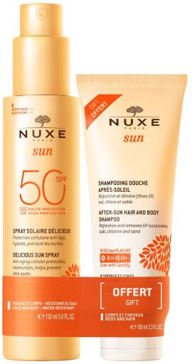 Spray Solar Solaire FPS 50 150 ml + Shampoo Pós-sol 100 ml