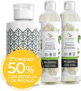 Pacote de água micelar de sabugueiro orgânico 3 peças