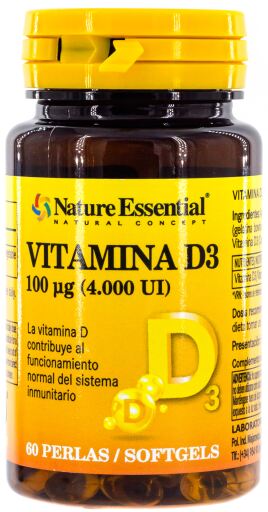 Vitamina D3 100 mcg 4000 UI 60 Pérolas