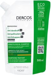 Dercos Anti-Caspa Eco Refill Shampoo para Cabelos Secos 500 ml