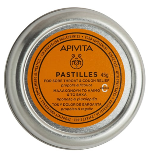 Pastilhas para Dor de Garganta e Tosse Própolis e Alcaçuz 45 gr