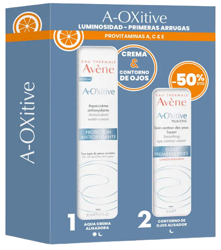 Pack A-OXitive Aqua Creme Suavizante 30ml + Contorno Olhos 15ml