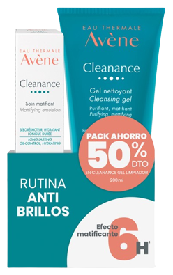 Pacote de limpeza antibrilho rotina facial 2 peças