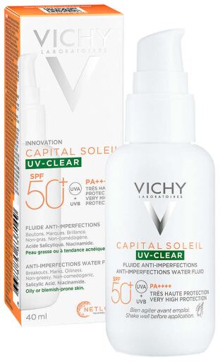 Capital Soleil Uv Clear Sérum Anti-Imperfeições SPF 50+ 40 ml