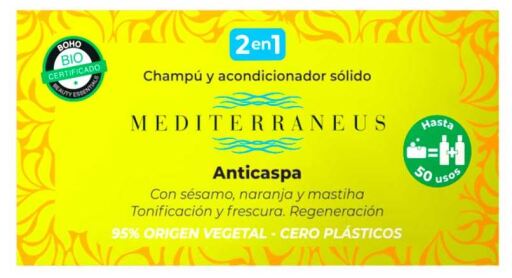 Shampoo e Condicionador Anticaspa Sólido 50 gr