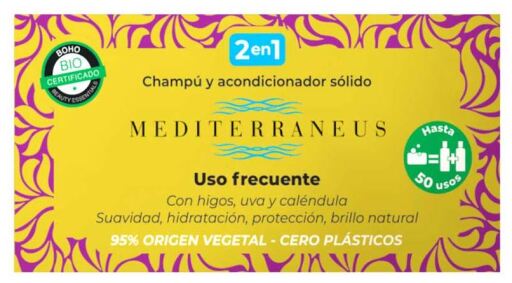 Shampoo e Condicionador Sólido Uso Frequente 50 gr