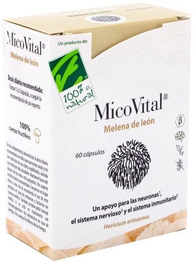 MicoVital® Lion&#39;s Mane 60 Cápsulas