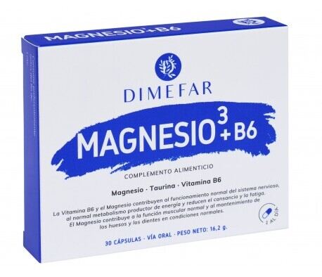 Magnésio 3 + B6 30 Cápsulas