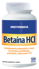 Betaína Hcl 120 Cápsulas