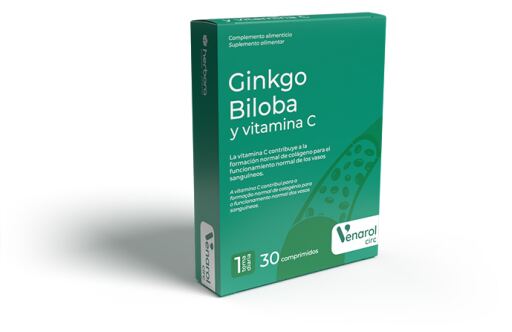 Venarol Ginkgo Biloba e Vitamina C 30 Cápsulas