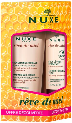 Rêve de Miel Creme para Mãos e Unhas 30 ml + Batom 4 gr