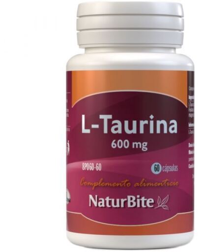 L-Taurina 600 Mg 60 Cápsulas