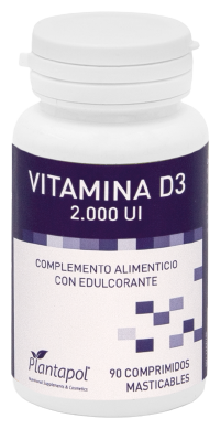 Vitamina D3 mastigável 90 comprimidos