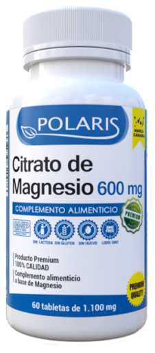 Citrato de Magnésio 600 mg 60 Comprimidos