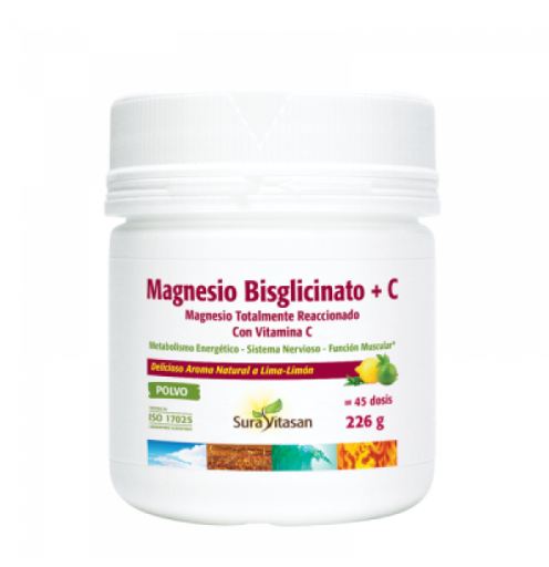 Bisglicinato de magnésio + C 226 gr