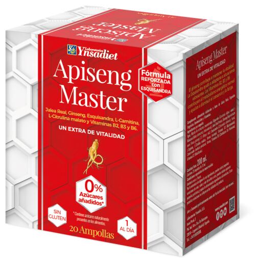 Apiseng Master 0% Açúcar 20 Ampolas