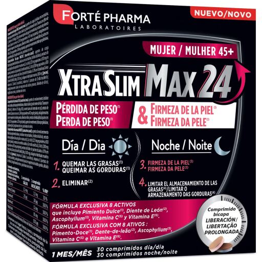 Xtraslim Max 24 45+ 60 comprimidos