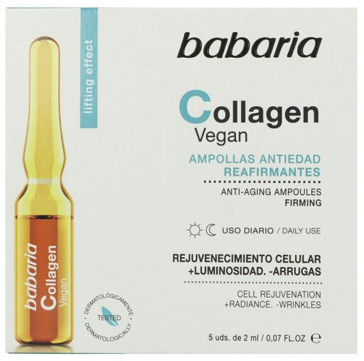 Ampolas reafirmantes intensas de colágeno vegano 5 x 2 ml