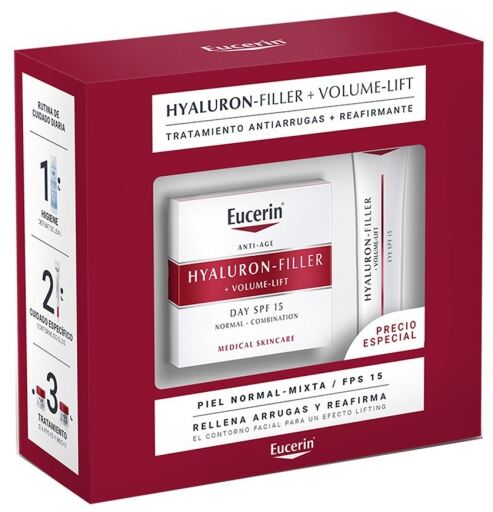 Conjunto de creme de dia Hyaluron-Filler + Volume-Lift 2 peças