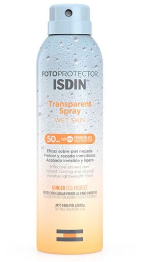 Protetor Solar Transparente Spray Pele Molhada FPS 50+ 100 ml