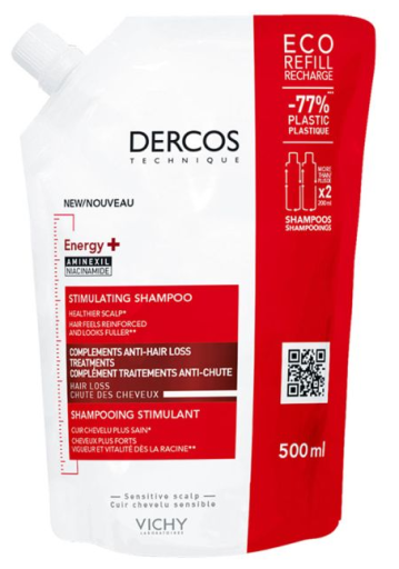 Dercos Energy+ Recharge Champô Estimulante Antiqueda 500 ml