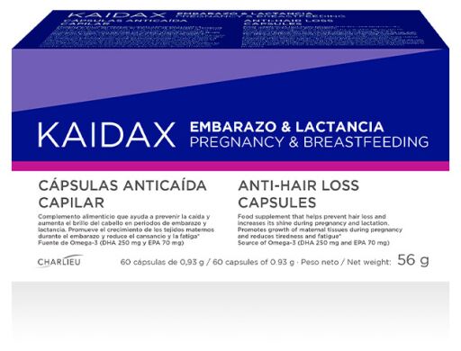 Kaidax Cápsulas para Gravidez e Amamentação 60 Cápsulas