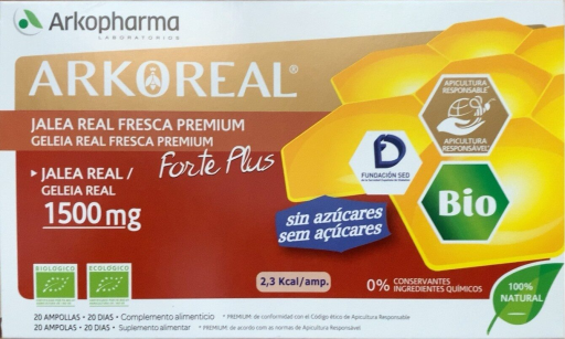 Arkoreal Geléia Real Fresca 20 Ampolas 1500 mg